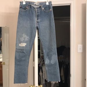Relaxed Crop Re/Done Levi’s Size 24